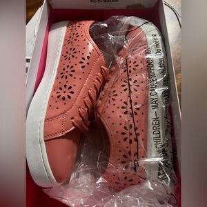 Isaac Mizrahi Coral Perforated Sneakers